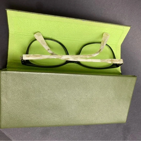 Longchamp Green and Cream Women's Glasses - Picture 2 of 7
